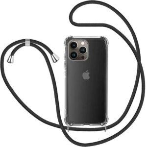 Coque iPhone 13 Pro avec cordon transparent